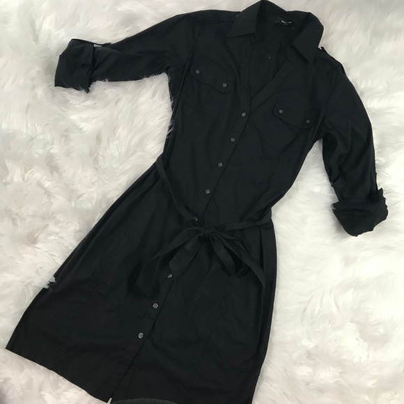 Express Dresses & Skirts - Express womens size 8 button down dress black
